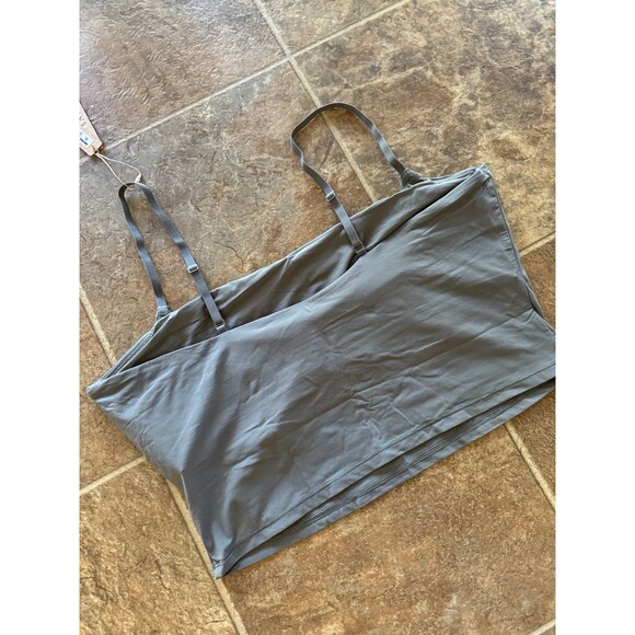 Skims Fits Everybody Cropped Cami Size 2X Gunmetal - Picture 5 of 8